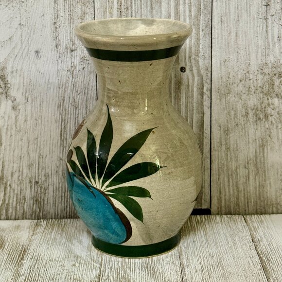 Vintage Tonala Mexican Pottery Vase - Picture 3 of 4